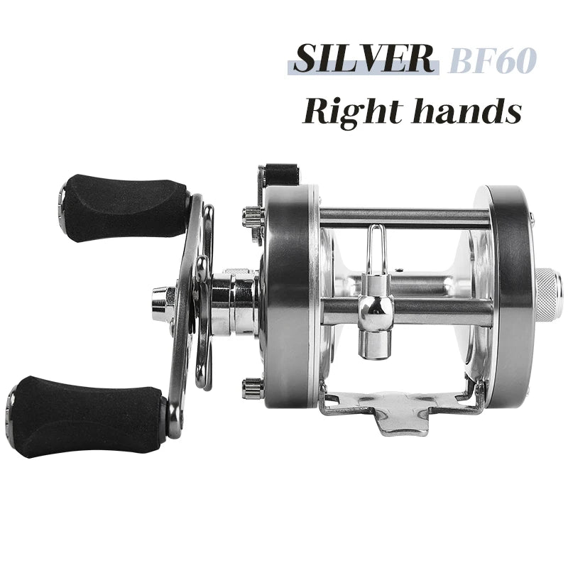 BILLINGS Trolling Drum Fishing Reel 20LB Max Drag 4.2/5.2:1 Gear Ratio CNC Aluminum Spool 6+1 Stainless Steel Bearings Smooth Right Hand Baitcasting Reel for Freshwater Saltwater