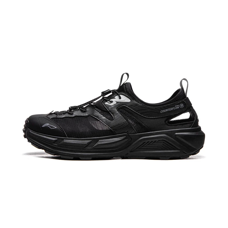 Li-Ning Unisex WUI COBBLES Outdoor Sandals Breathable Shock Absorption Lightweight Stable LiNing Leisure Sandals AGHW003