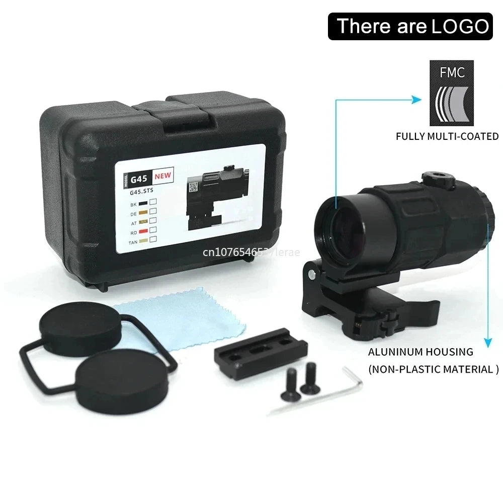 EOTECH 558 Holographic Rifle Scope Collimator Red Dot Sight G43/G33 3X G45 5X Magnifier Riflescope W/20mm Rail Mounts & QD Lever
