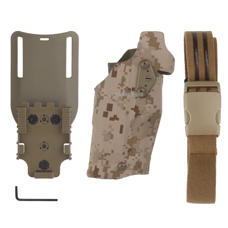 Tactical Holster for G17 Gen4 G19 with X300 X300U Flashlight Quick Locking System Shooting Hunting Pistol Gun Holsters