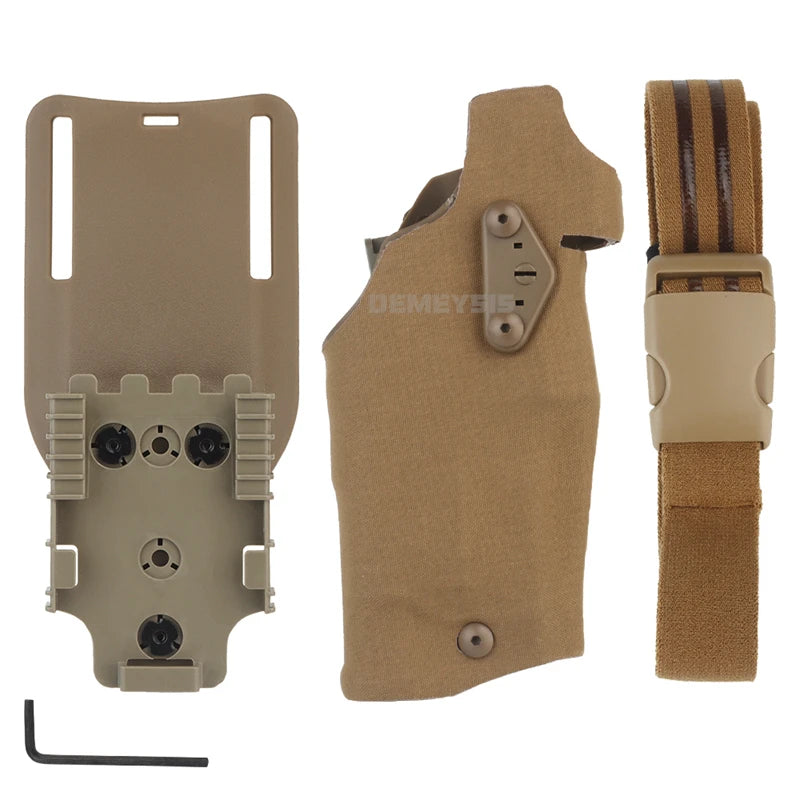 Tactical Holster for G17 Gen4 G19 with X300 X300U Flashlight Quick Locking System Shooting Hunting Pistol Gun Holsters
