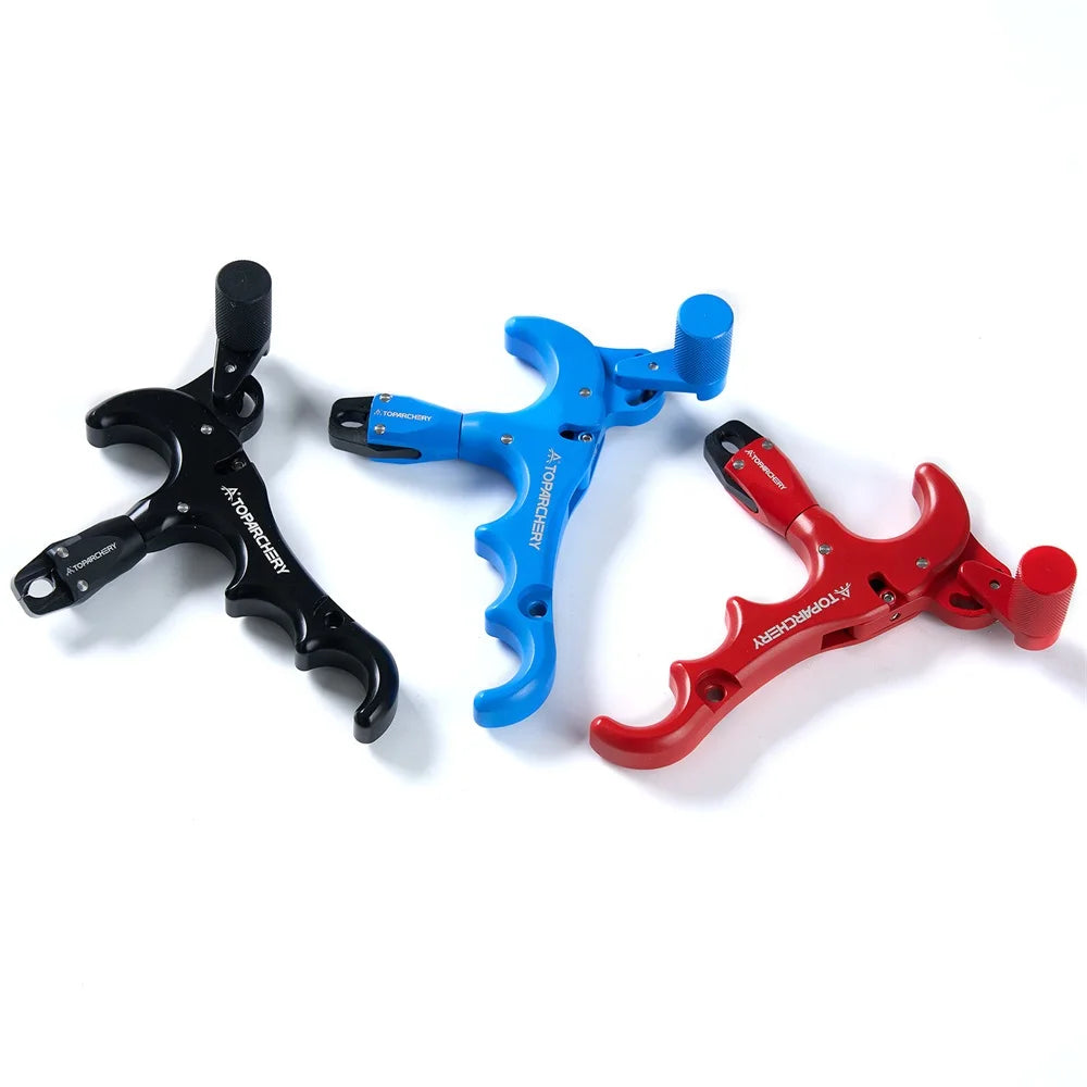 1pc Archery Compound Bow Release Aluminum Alloy Thumb Trigger 360 Degree Rotation Shooting Accessories