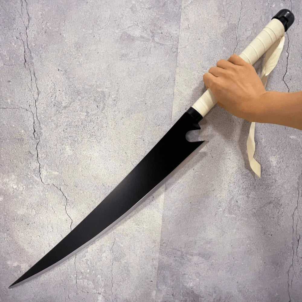 40inch Kurosaki Ichigo Katana Real Japanese Katana Original Samurai Sabre Bleach Anime Sword Cosplay Prop Ninja Knife Toy Gift