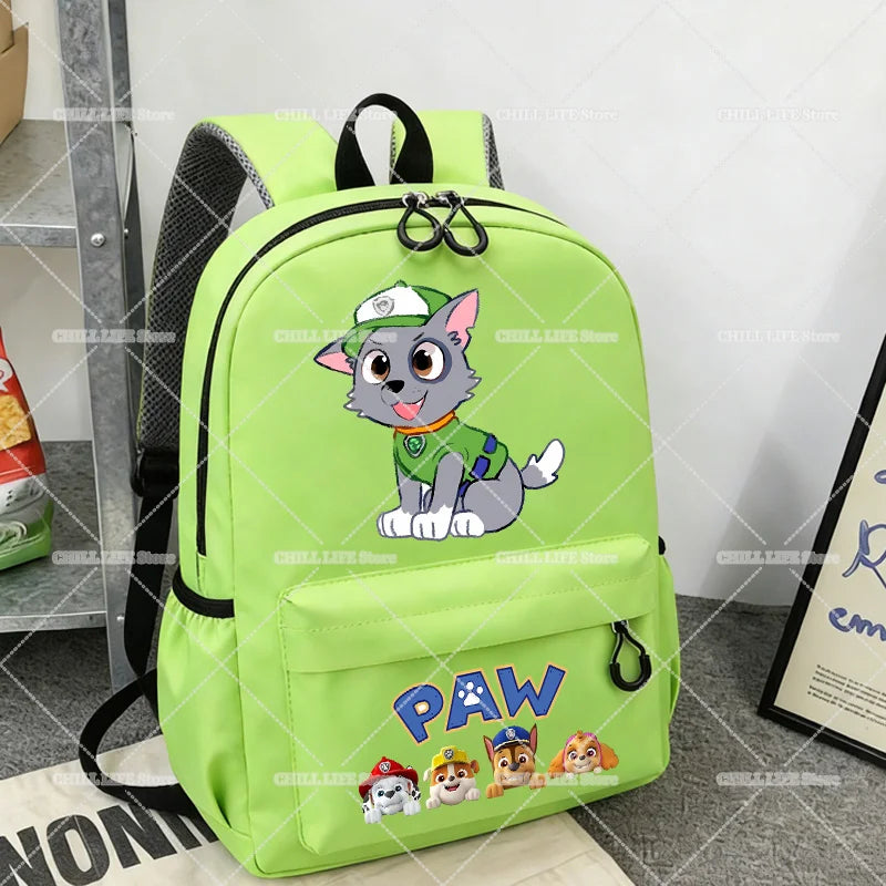 Cute Paw Patrols Student Backpack Boy Girl Back To School Schoolbag Cartoon Chase Skye Teenager Large Capacity Travel Rucksack