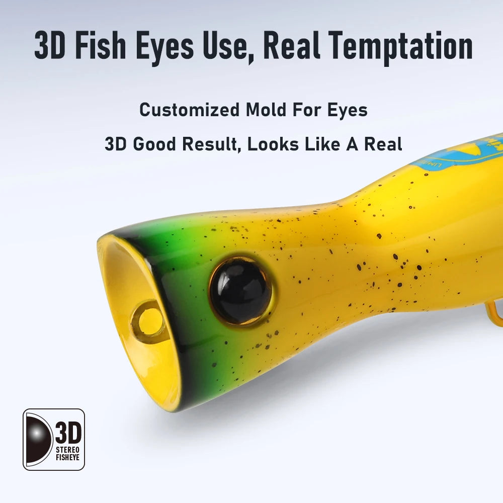 KINGDOM GT Fishing Lure Topwater Popper 60g 85g 160mm 185mm Saltwater Tuna Bluefish Artificial Sea Boat Fishing Hard Bait