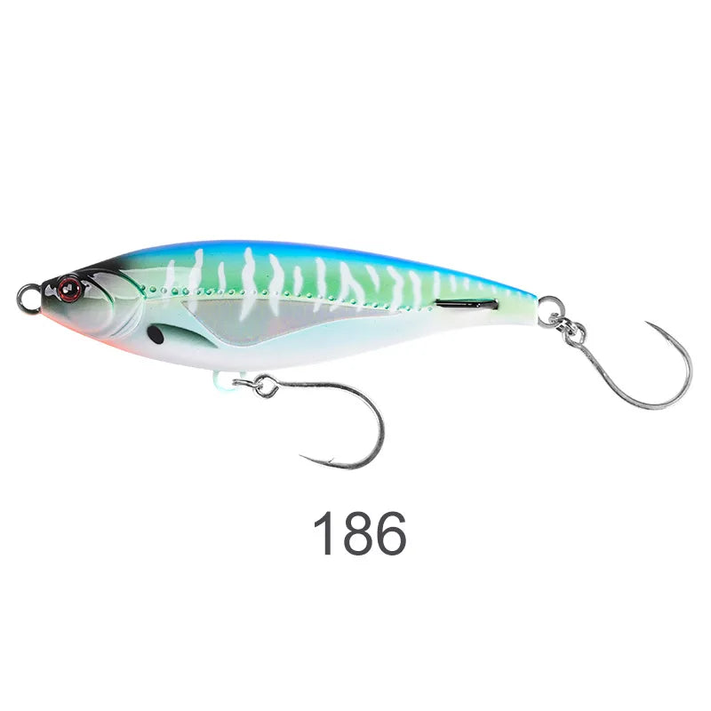 NOEBY-Stickbait Sinking Pencil Fishing Lure, Long Casting, Artificial Hard Baits,Sea Bass Tuna Fishing Lure,115mm 43g,150mm 85g