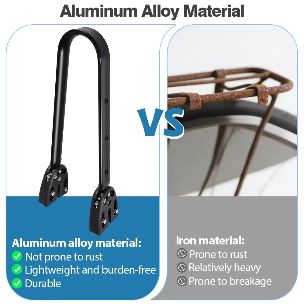 Gravel Bike Aluminum Alloy Bicycle Luggage Carrier Big 10L Capacity Waterproof Travel Bike Bag Bicycle Rear Seat Bag Bikepacking