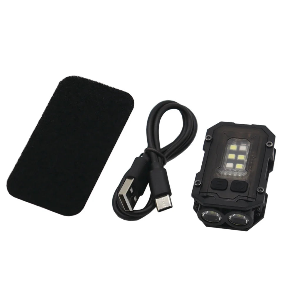 USB Charging Outdoor Tactical Helmet Safety Flashing Light Survival Signal Light Waterproof Lamp For Hunting Hiking Cycling