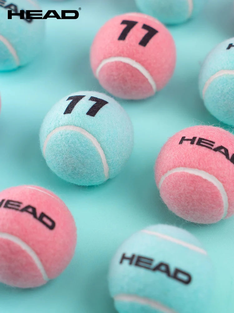 HEAD PINK Tennis Training Balls Macaron colour Beginner Matches Pressurised tennis balls 2pcs High Elasticity Resistant