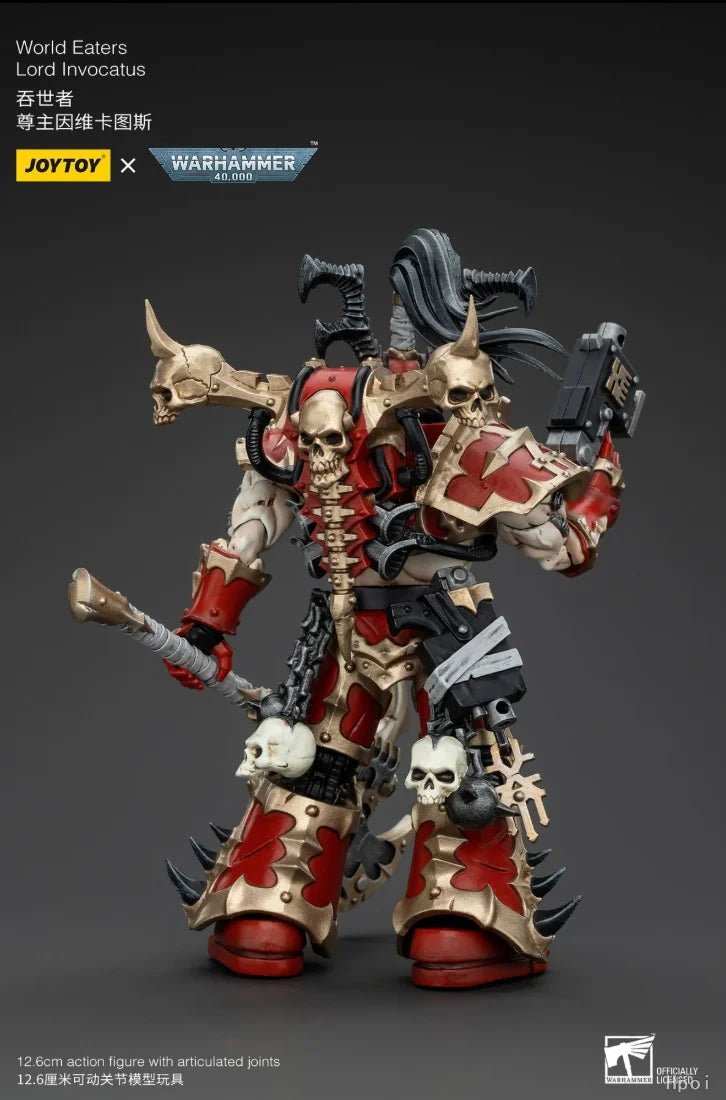 【GH】1/18 JOYTOY Warhammer 40K World Eaters Lord Invocatus Action Figure Model Desktop Decoration Genuine