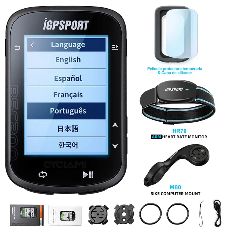 Wireless Bicycle Computer GPS IGPSPORT BSC200 BSC 200 Bike Speedometer Cycling Odometer 2.5in ANT+ APP Sync Slope Altitude
