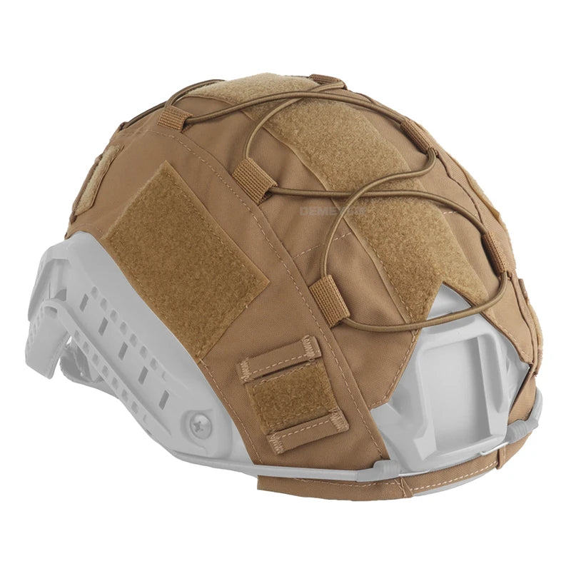 Airsoft Helmet Cover Camouflage Tactical FAST Helmet Cloth Hunting Shooting Helmet Accessories with Elastic Cord