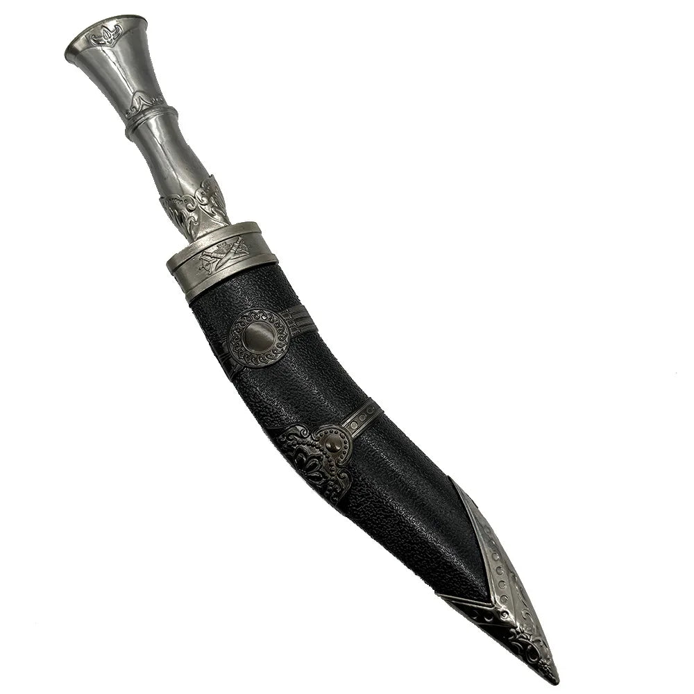 38cm Nepalese Kukri Uncut Blade Machete Weapons Model High Quality Desktop Display Ornaments Collection Birthday Gift for Boys