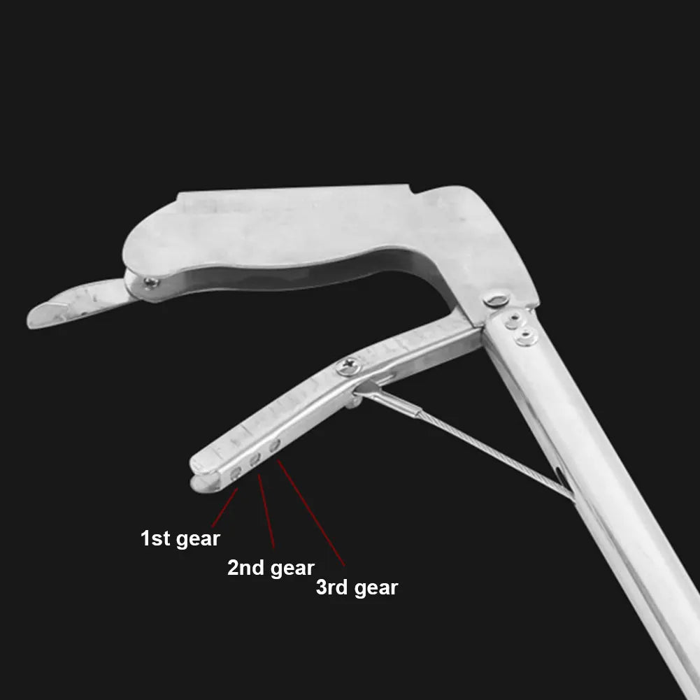 1.5m Foldable Snake Tongs Snake Catcher Tong Wide Jaw Stainless Steel Reptile Grabber Tool Snake Hook Catcher Loach Rubbish Clip