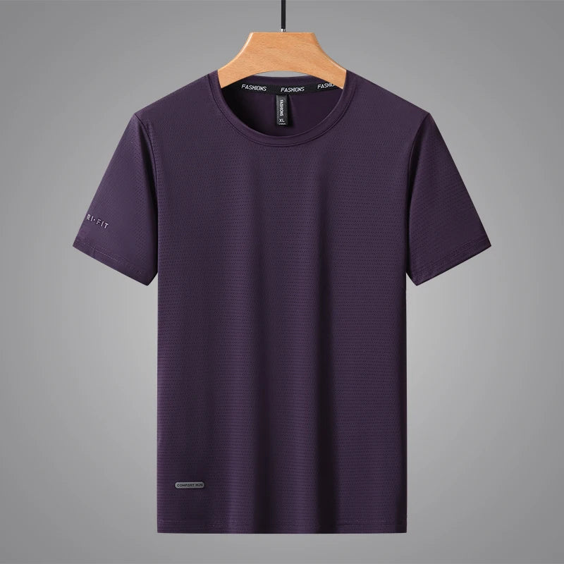 Summer Men's T-Shirt Short Sleeved Elastic Bundle Dry Sports T-Shirt Essential For Gym Short Sleeved Jogging Clothes Comfortable