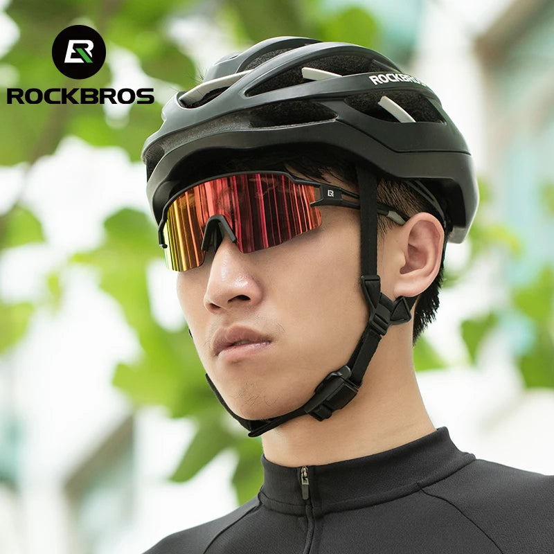 ROCKBROS Cycling Glasses Polarized UV400 Protection Bicycle Sunglasses Men Women Photochromic MTB Road Bicycle Goggles Eyewear