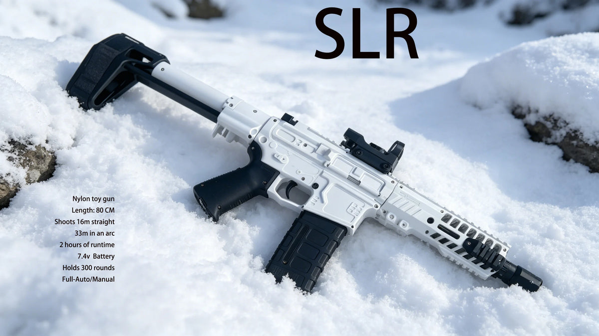 Durable Nylon Material Full Auto Gel Ball Blaster SLR Large Size High Capacity Outdoor Shooting Game Toy for Teens and Adults
