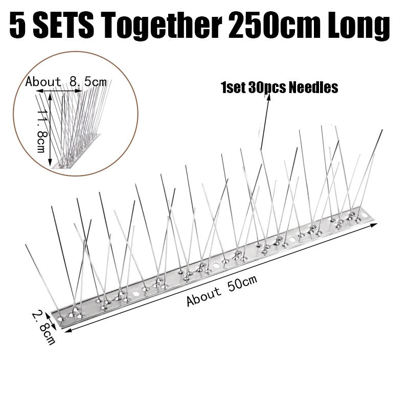 Bird Repeller Spikes Against Pigeons Scare Birds Outside Outdoor Repellent Anti Garden Supplies Dissuasore Gadgets Scarecaper