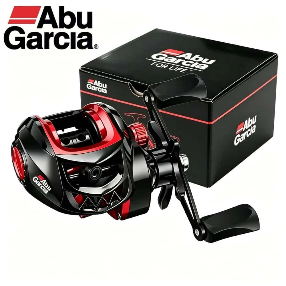 New ABU GARCIA Fishing Reel 7.2:1 High Speed Ratio 8kg Max Drag 10 Magnets Magnetic Brake Saltwater Freshwater Casting Fishing