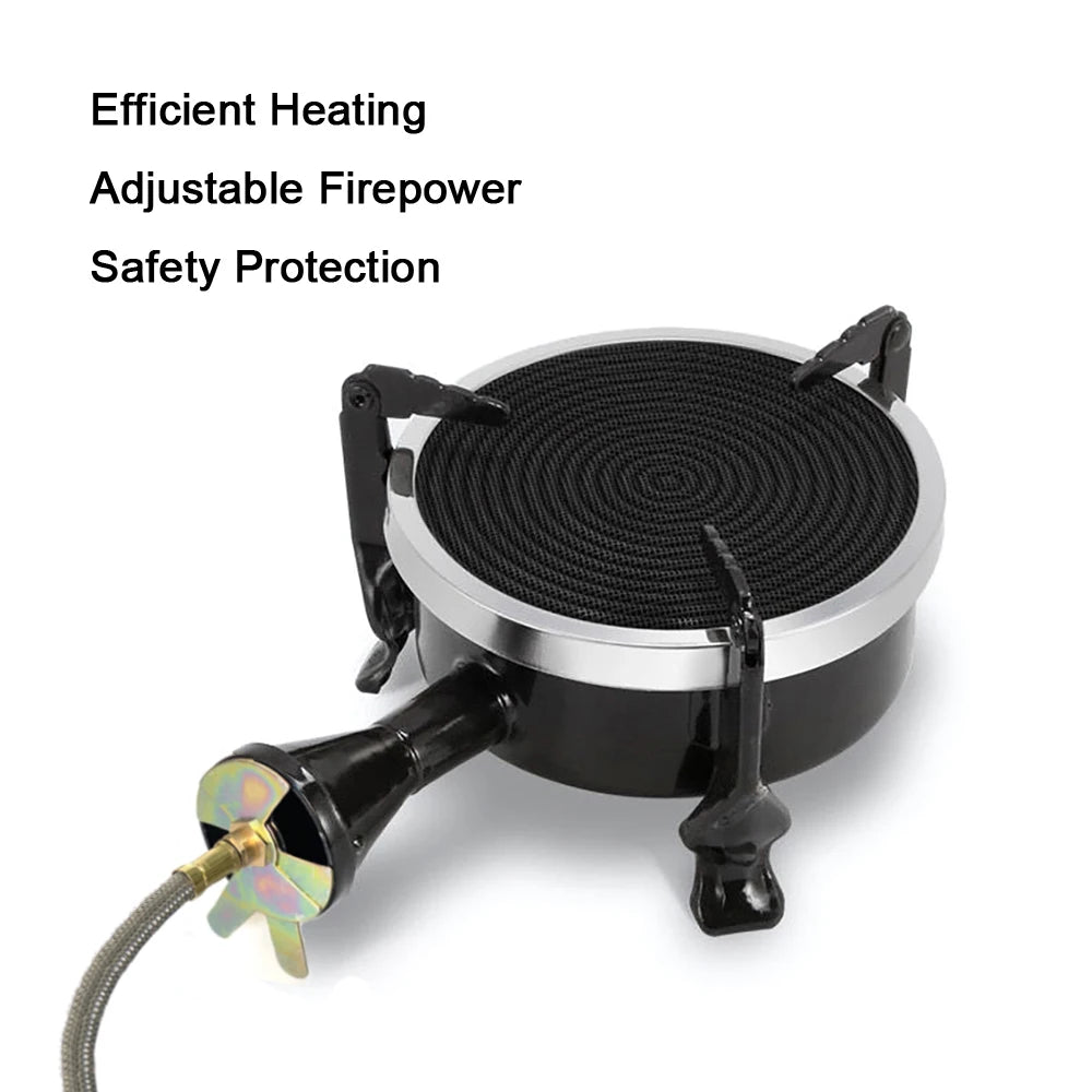 Rapid Heating Infrared Stove 2900 W Energy-Saving Camping Gas Stove Stainless Steel Infrared Efficient Cooking Burner