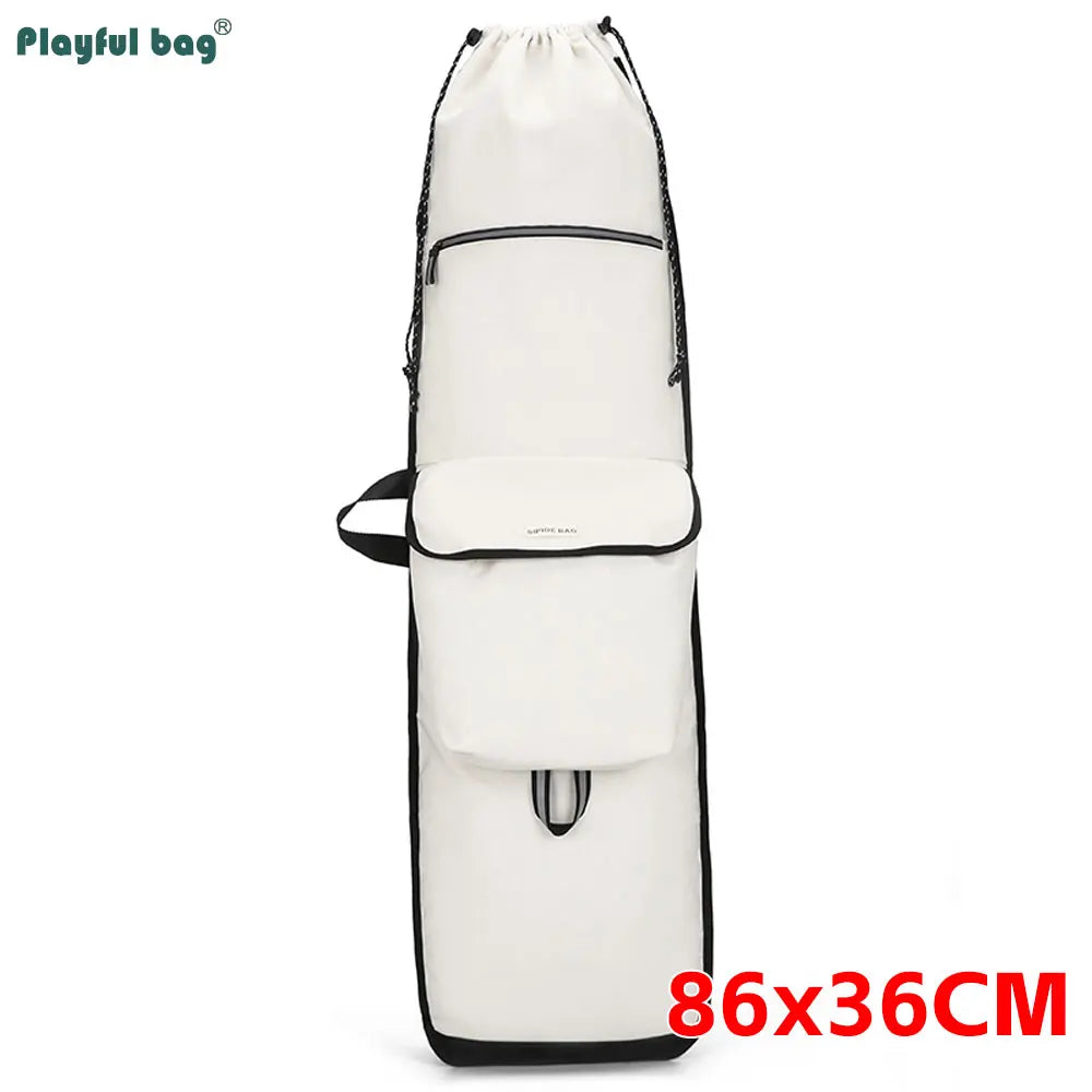 122CM 94CM 86CM Canvas Skateboard Bag Large Capacity Multifunctional Fishing Tackle Backpack Diving Fin Protective Bags AVA311
