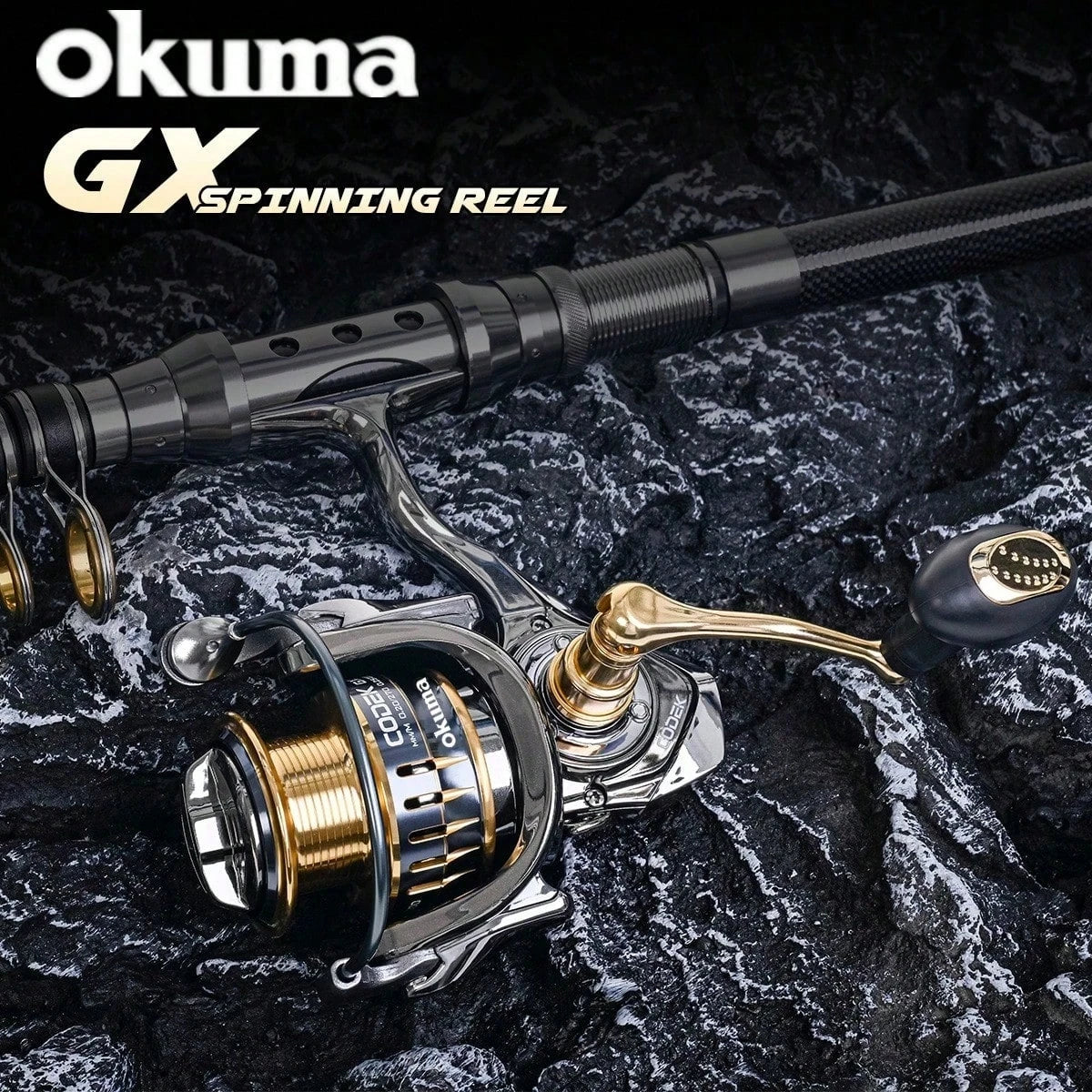 NEW Okuma Original All Metal Fishing Reel 13+1BB Power Spinning Wheel Fishing Coil Shallow Spool Suitable For All Waters
