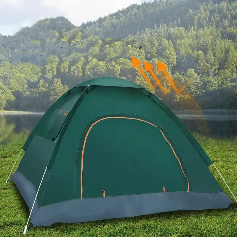 2-3Person Outdoor Pop Up Tent Waterproof Automatic Camping UV Protection Tents Llightweight Instant Setup Tourist Sun Shelter
