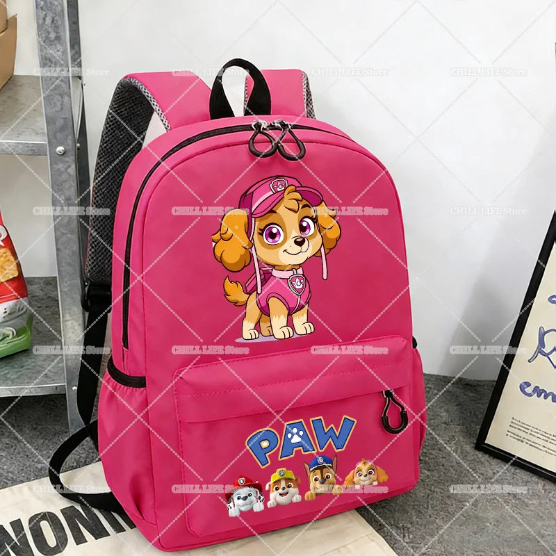 Cute Paw Patrols Student Backpack Boy Girl Back To School Schoolbag Cartoon Chase Skye Teenager Large Capacity Travel Rucksack