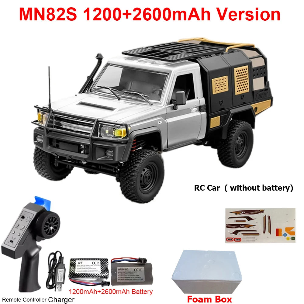 MN82 MN82PRO MN82S MN82T RC Car 1/12 4WD 2.4G Remote Control Car Climbing Off-road RC Crawler LED Light Truck RC Toys As Gift