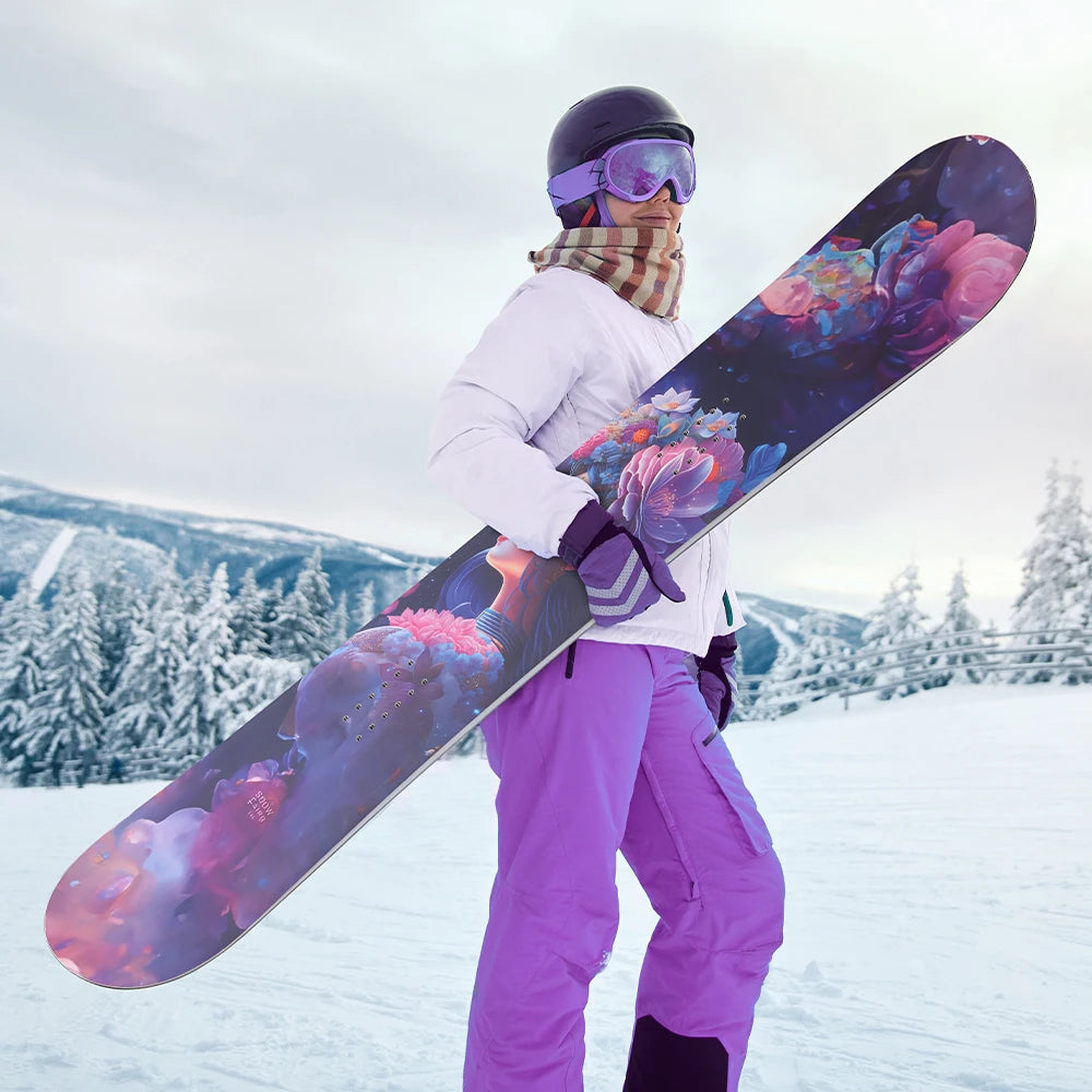 Hasiky Flower Fairy 140 142 145 147cm Adult's All Mountain Snowboards With Winter Snowboard Women's & Men's Entry-level Adult