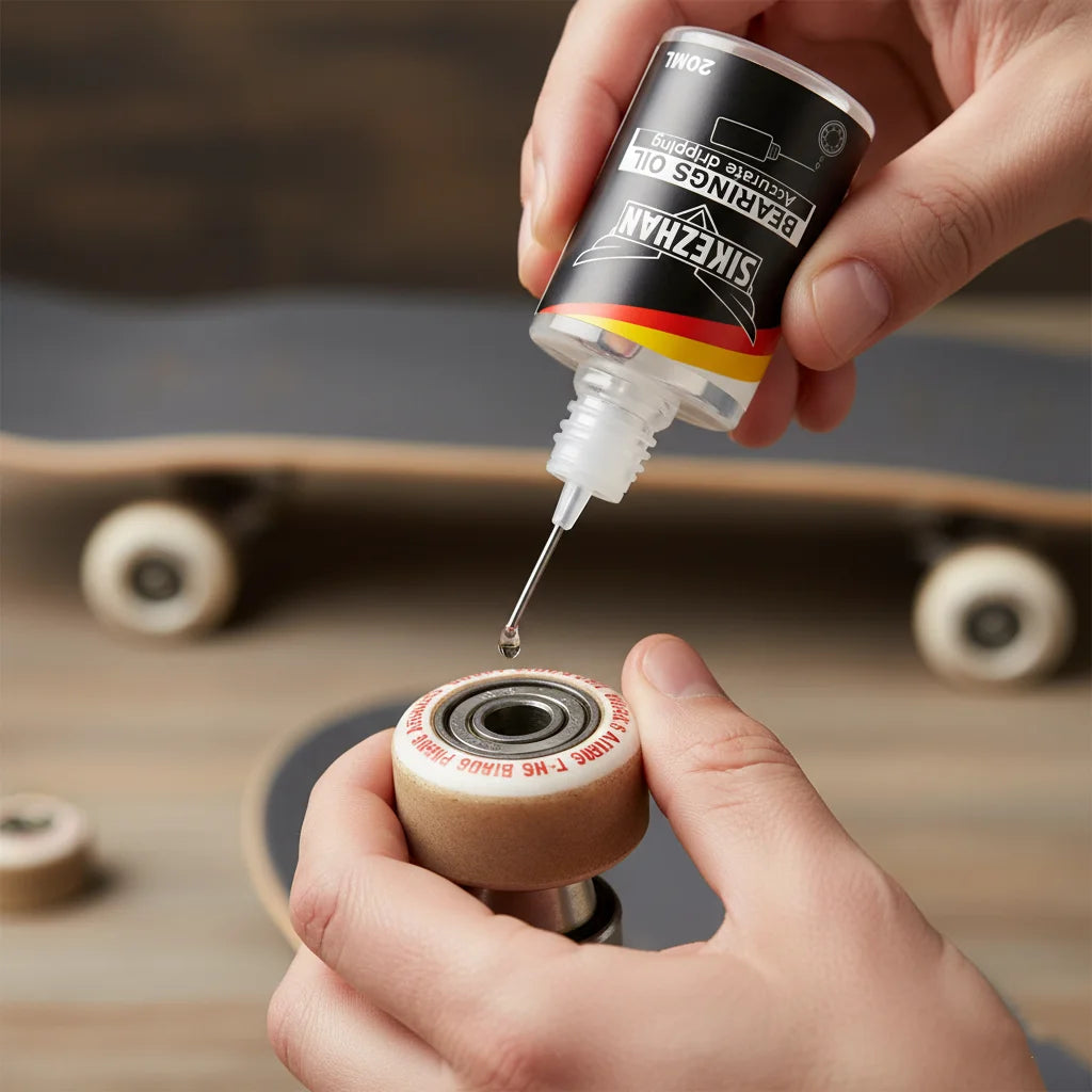 Roller Skate Oil & Skateboard Bearings Lube, Anti-Rust Liquid Lubricant Maintenance with Precise Dripper Bottle for Longboards