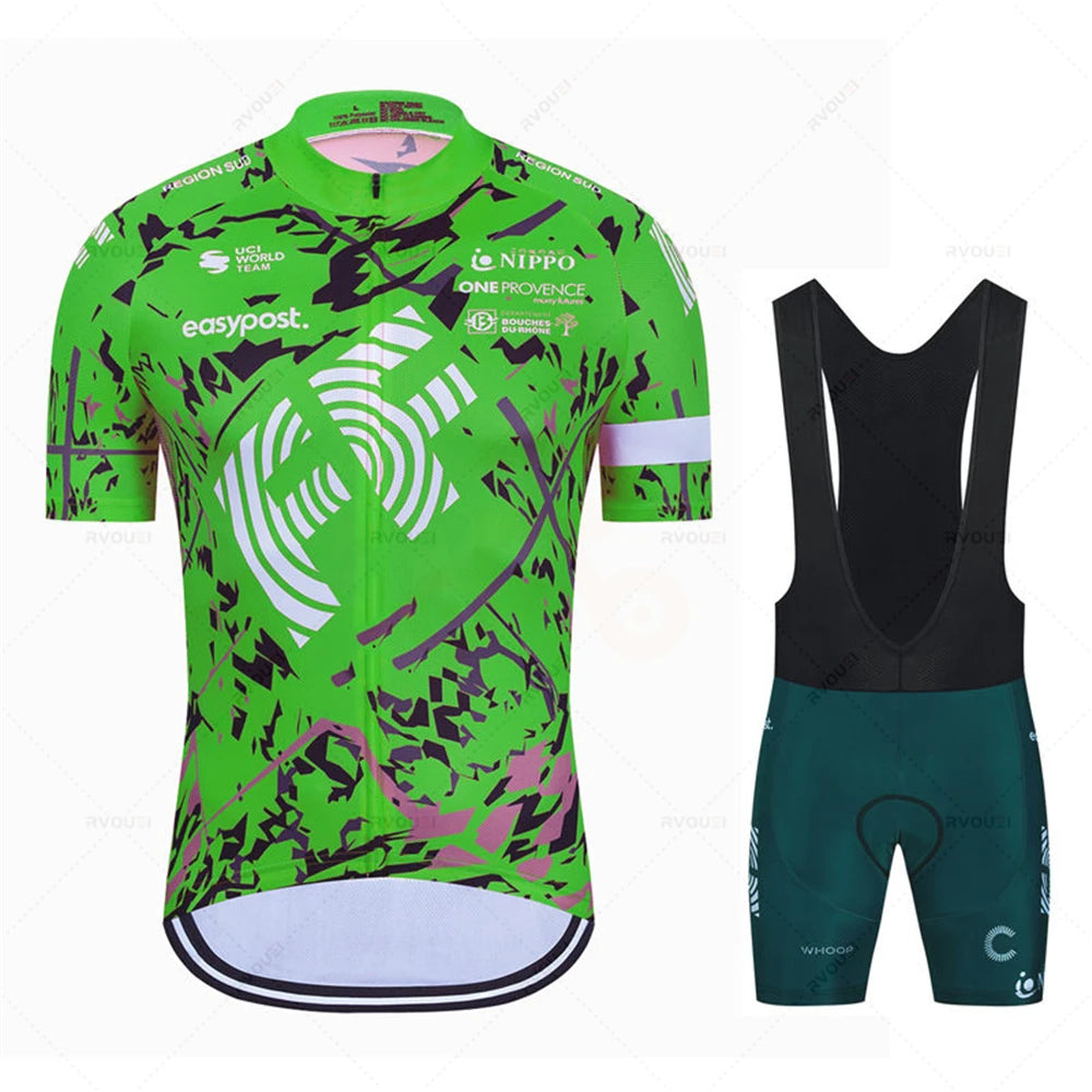 Summer Cycling Clothing 2026 New Team Ropa Ciclismo Hombre Short Sleeve Cycling Jersey Set Mtb Bike Man Uniforme Maillot Bicycle