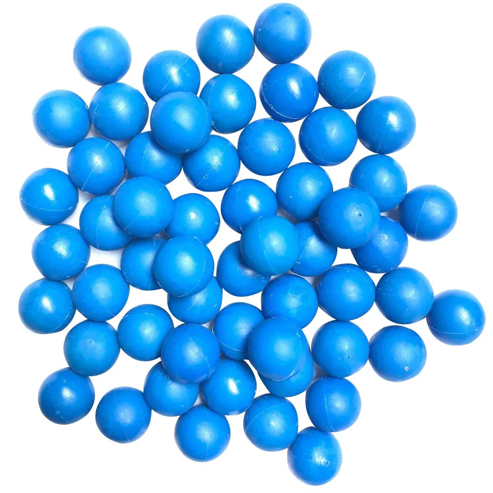 Paintball 200pcs Bullet 0.68 Caliber 17mm Reusable Nylon Elastic Ball Outdoor Shooting Bullet Ball T4E Black Yellow Orange