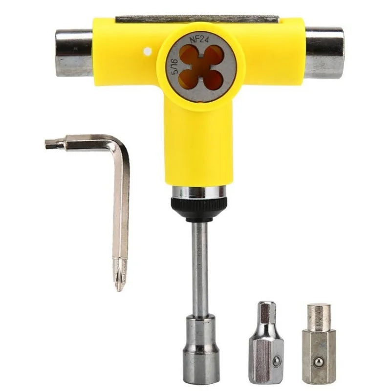 Skateboard T-tool Combination Skateboard Tool Die Sleeve Buckle Portable Into Semi-Automatic Multi-Functional Disassembly