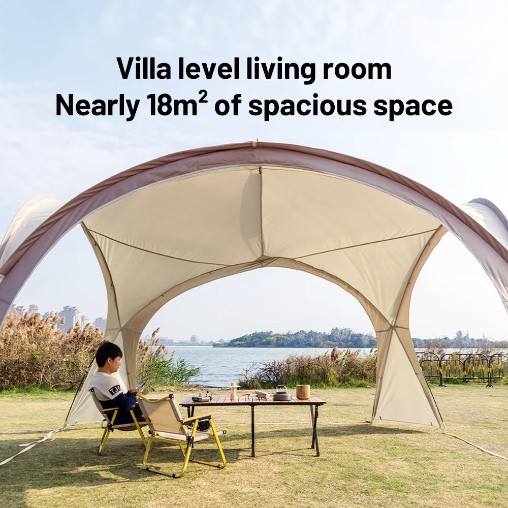 Sonuto Extra Large Dome Canopy Tent Pop-up Camping Gazebo with Mosquito Net Waterproof Sun Protection Pavilion for Outdoor Party