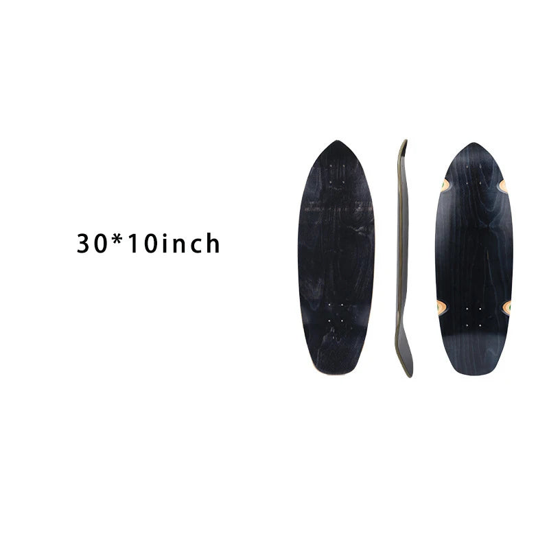 2025 New Skate Board Deck Hardwearing Maple Skateboard Gothic Long Board Diy Blank Surfboard For Outdoor Sport 31*10.25 Inch