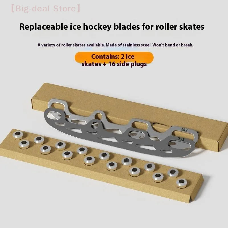 【M】1 Set Ice Skating Blade Stainless Steel Inline Figure Skate Blade For Skate Shoes 220/253/290MM Skating Replacement Blades