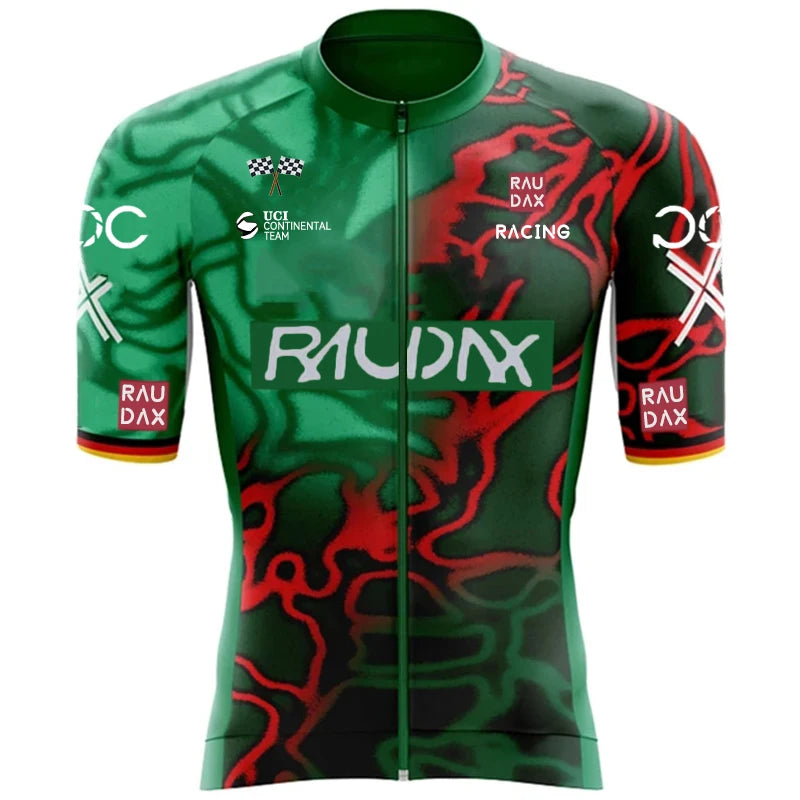 2025 RAUDAX New Men's Cycling Set Road Bicycle Breathable Cycling Suit Bib Shorts Cycling Set Summer Cycling Team Training Suit