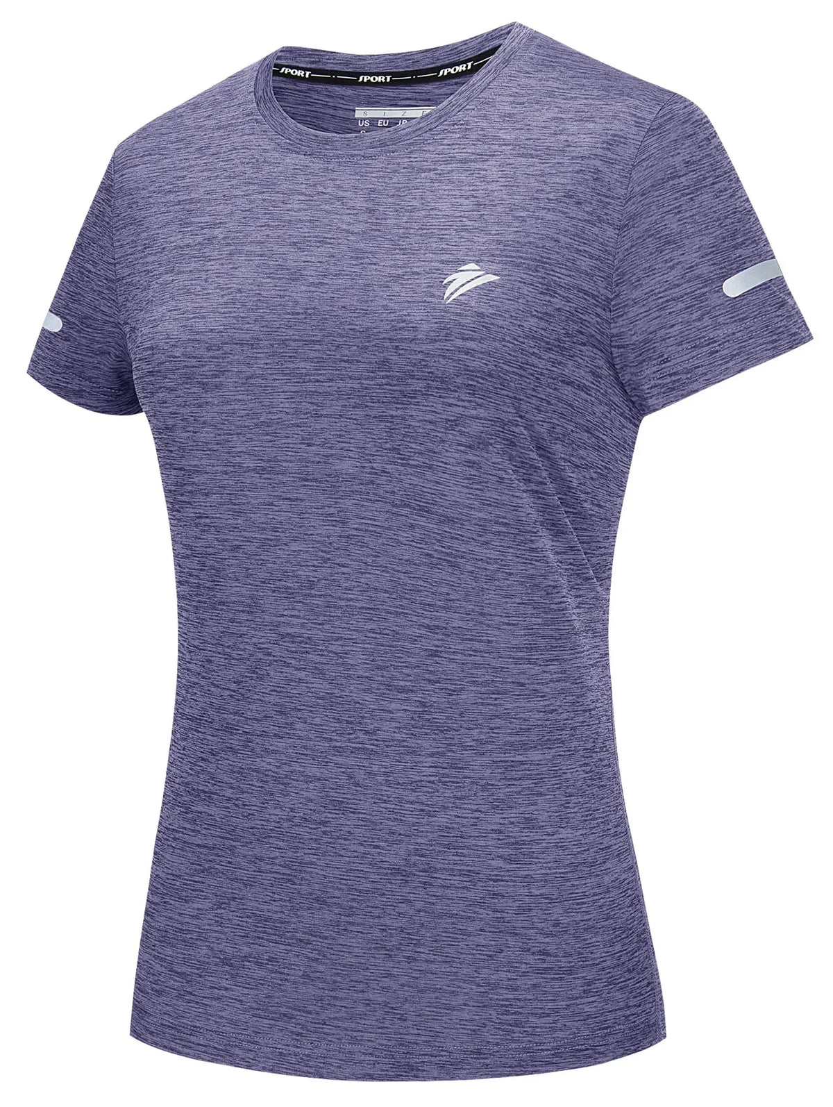 TACVASEN Elastic Moisture Wicking Summer T-shirts Women's Casual T-shirts Crew Neck Workout Running Shirts Sports Tee Gym Tops