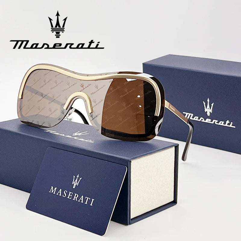 MASERATI Sunglasses New Fashion Goggles Stylish Unframed Metal Rimmed Shades For Men Women Cool Pose Trendy Design 10785