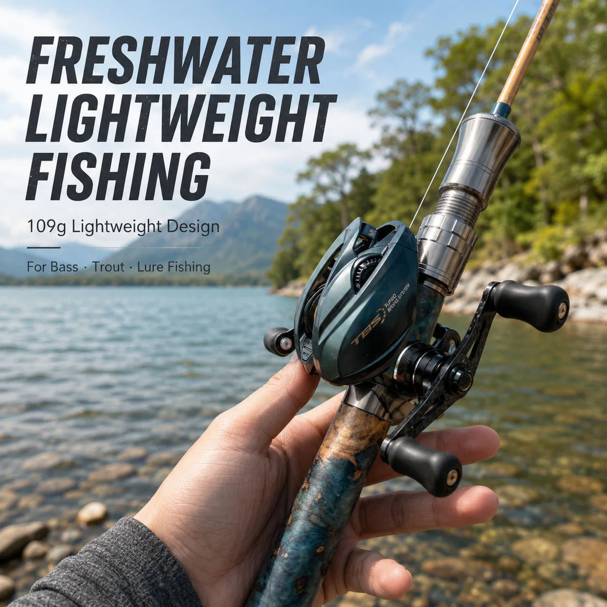 HASIDA Aurora AirCF Carbon BFS Baitcasting Fishing Reel NMB SIC BB 109G Ultralight Reel 3D Suspension Magnetic Brake
