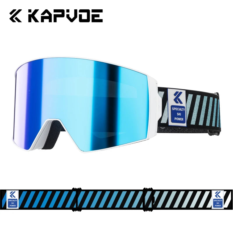 Kapvoe Photochromic Ski Goggle Snowboard Anti-Fog Mask for Men Women Eyewear Kit UV400 Protection Snow Glasses Snowmobile Winter