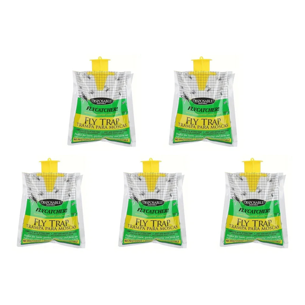 1-30Pcs Hanging Fly Trap Disposable Fly Catcher Bag Mosquito Trap Catcher Fly Wasp Insect Bug Killer Flies Trap for Outdoor