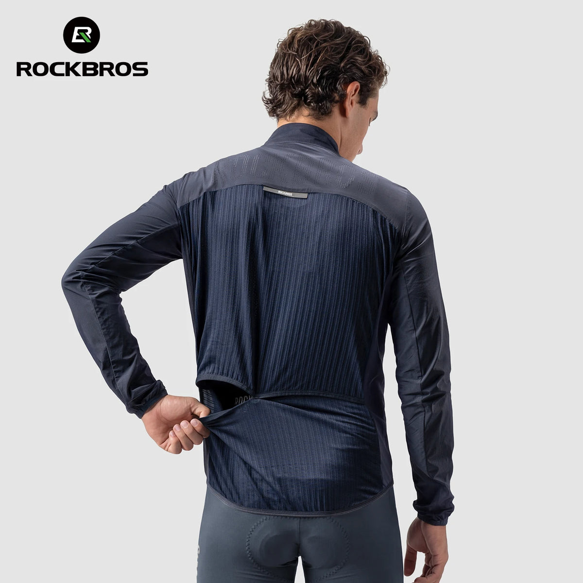 ROCKBROS Summer Cycling Jacket Lightweight Portable Breathable Windbreaker Coat UV Protection Outdoor Sports Cycling Clothing