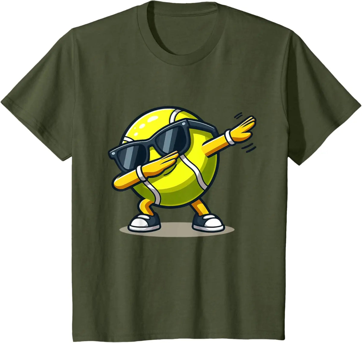 Dabbing Tennis Ball Shirt Funny Boys Men Women Sports Player T-Shirt