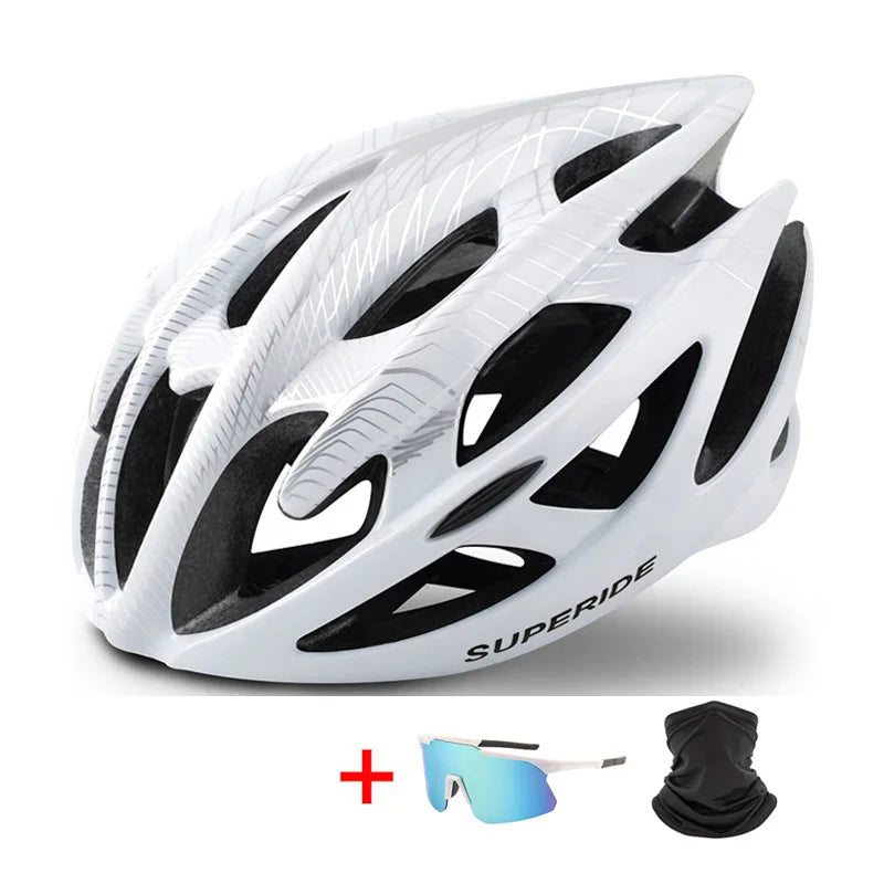 SUPERIDE Ultralight Riding Cycling Helmet In-mold Road Bike Mountain Bike Helmet Men Women MTB Bicycle Helmet