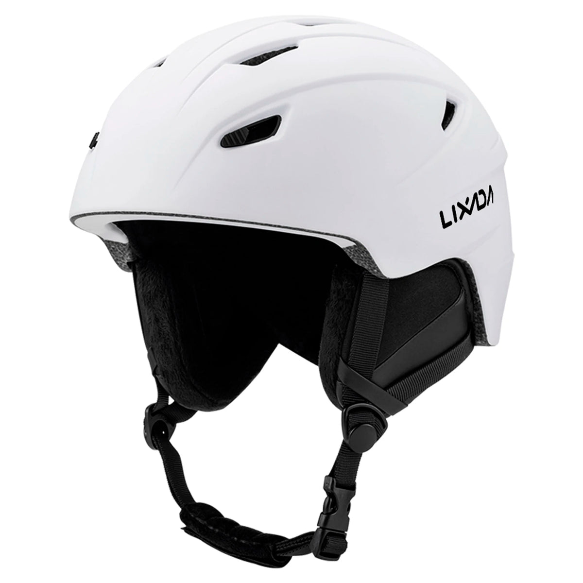 LIXADA Integrated Warm Ski Helmet Adjustable Lightweight Comfortable Snowboard Helmet for Winter Warmer Helmet