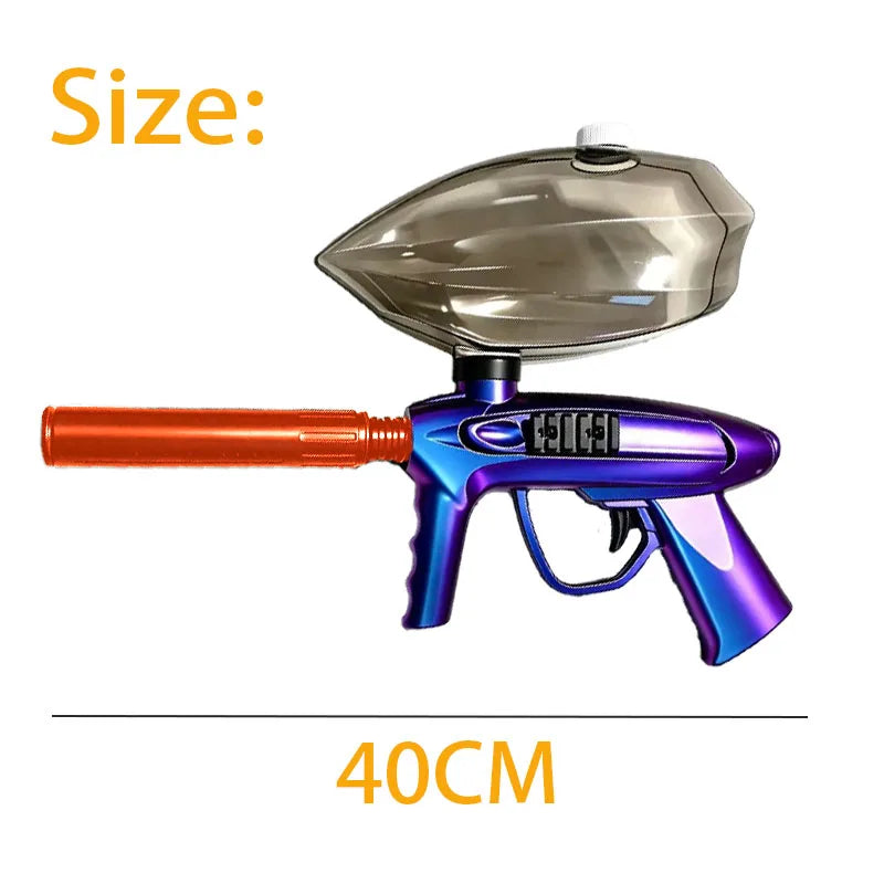 Electric Blaster Gun Outdoor Toy Shooting Gel Bullet Pistols Huge Bottle Capacity Summer Shooting Sport Interactive Game Adult