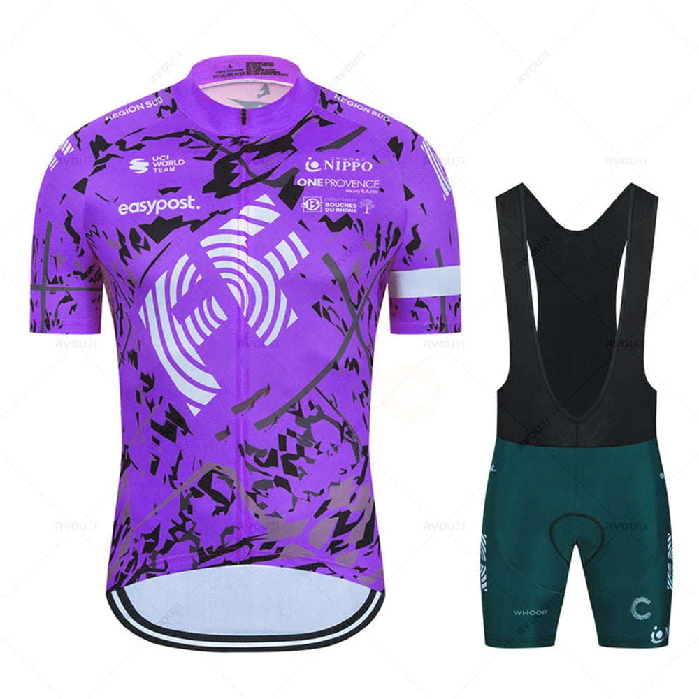 Summer Cycling Clothing 2026 New Team Ropa Ciclismo Hombre Short Sleeve Cycling Jersey Set Mtb Bike Man Uniforme Maillot Bicycle