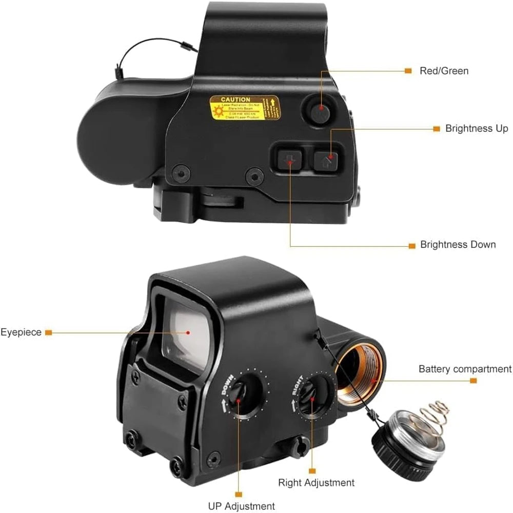 EOTECH 558 Holographic Rifle Scope Collimator Red Dot Sight G43/G33 3X G45 5X Magnifier Riflescope W/20mm Rail Mounts & QD Lever